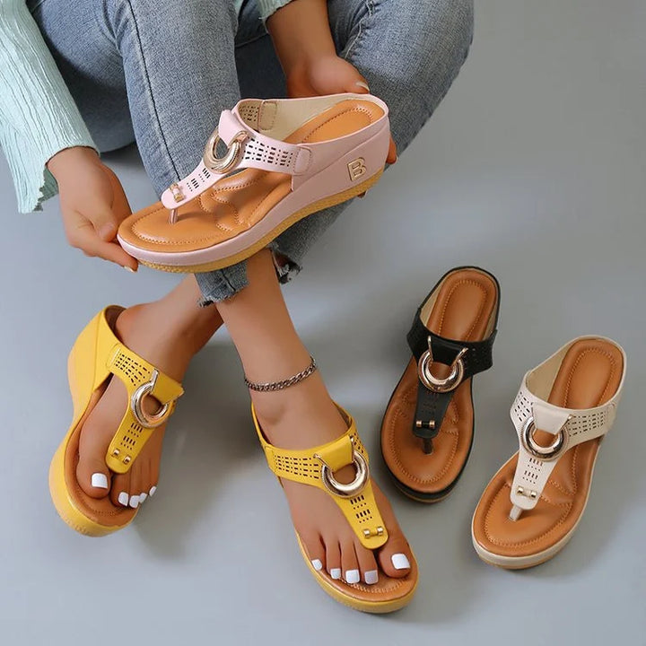 ⭐ Nieuwe Zomersandalen ⭐ Zomer Vrouwen Flip Flops Wedges Dikke Slippe - Beng bex