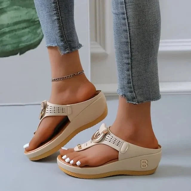 ⭐ Nieuwe Zomersandalen ⭐ Zomer Vrouwen Flip Flops Wedges Dikke Slippe - Beng bex