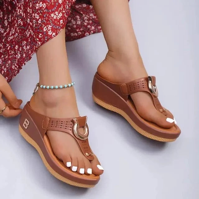 ⭐ Nieuwe Zomersandalen ⭐ Zomer Vrouwen Flip Flops Wedges Dikke Slippe - Beng bex