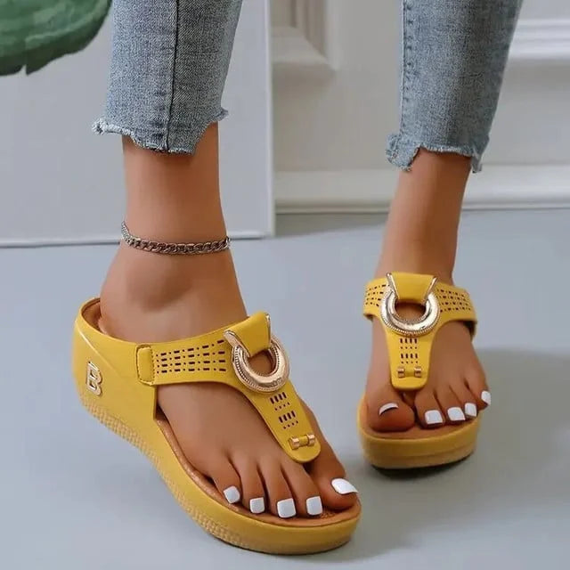 ⭐ Nieuwe Zomersandalen ⭐ Zomer Vrouwen Flip Flops Wedges Dikke Slippe - Beng bex