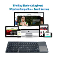 Opvouwbaar Bluetooth-toetsenbord - inc. touchpad