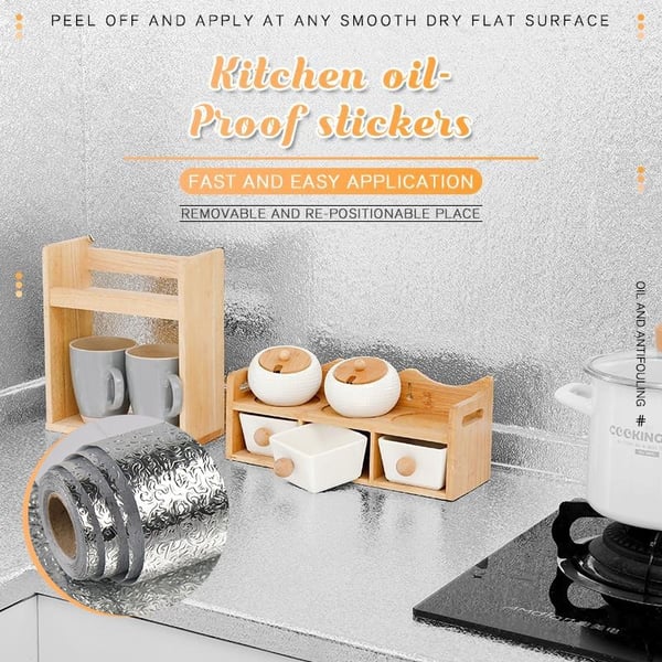 Keuken oliebestendige stickers - Vandaag 1+1 GRATIS!