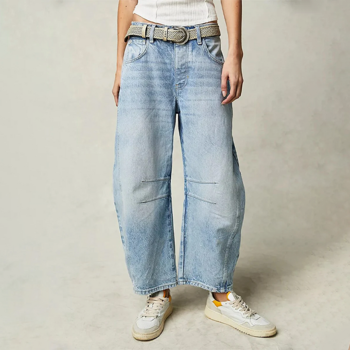 Noa | Comfort jeans met wijde pijpen