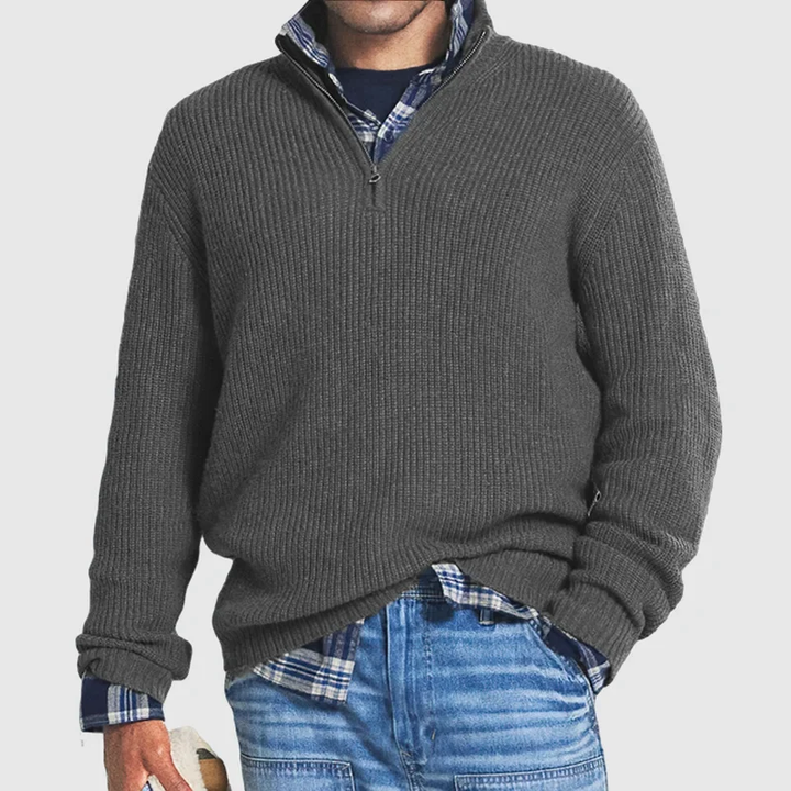 Business Casual Zip Sweater