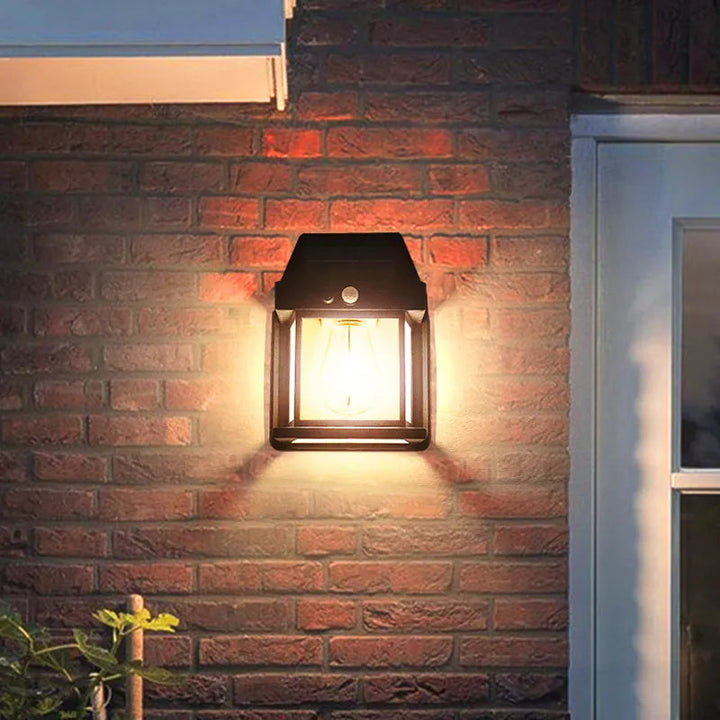 Solara™ Sfeervol, snoerloos en waterdicht - wandlamp op zonne-energie met kunstlicht