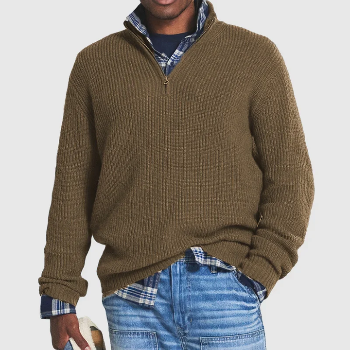 Business Casual Zip Sweater