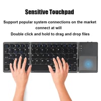 Opvouwbaar Bluetooth-toetsenbord - inc. touchpad