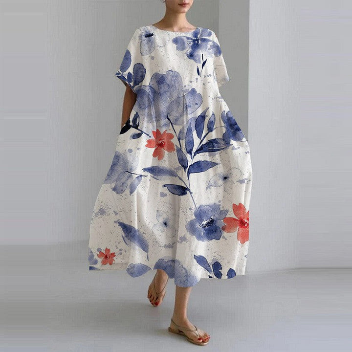 Elegante gebloemde maxi jurk voor vrouwen