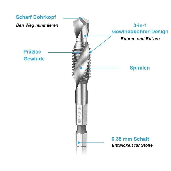 6-delige Borenset