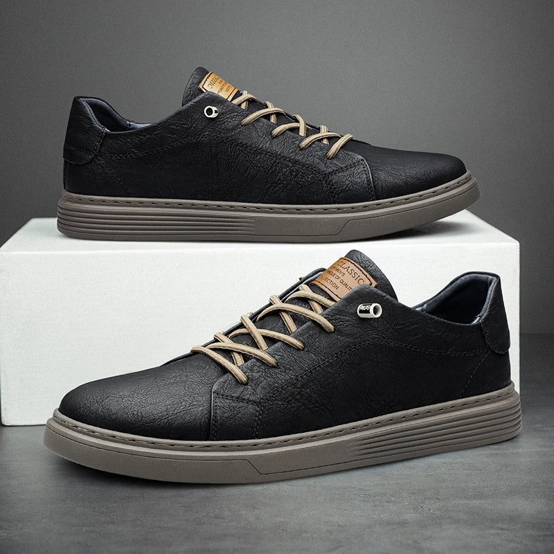 Oxford leren sneakers